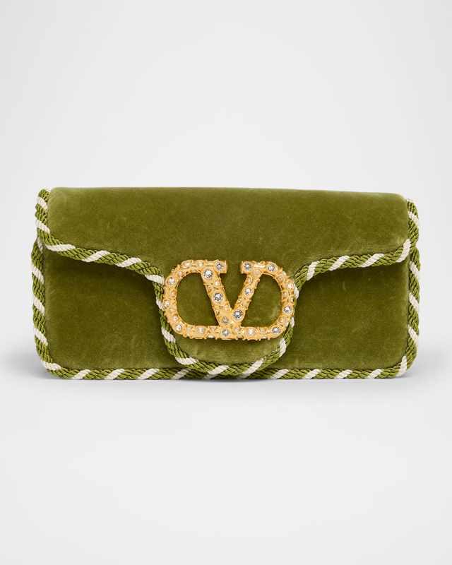 Loco VLOGO Velvet Clutch Bag